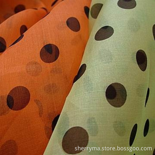Floral chiffon 100% polyester printed fabric